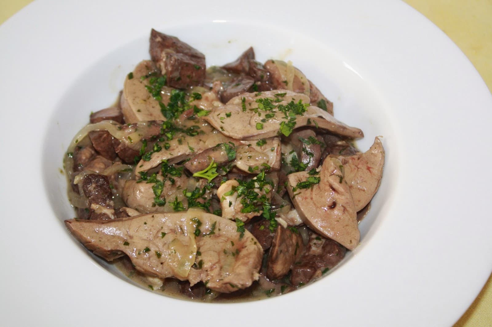 Coratella di agnello in Liguria